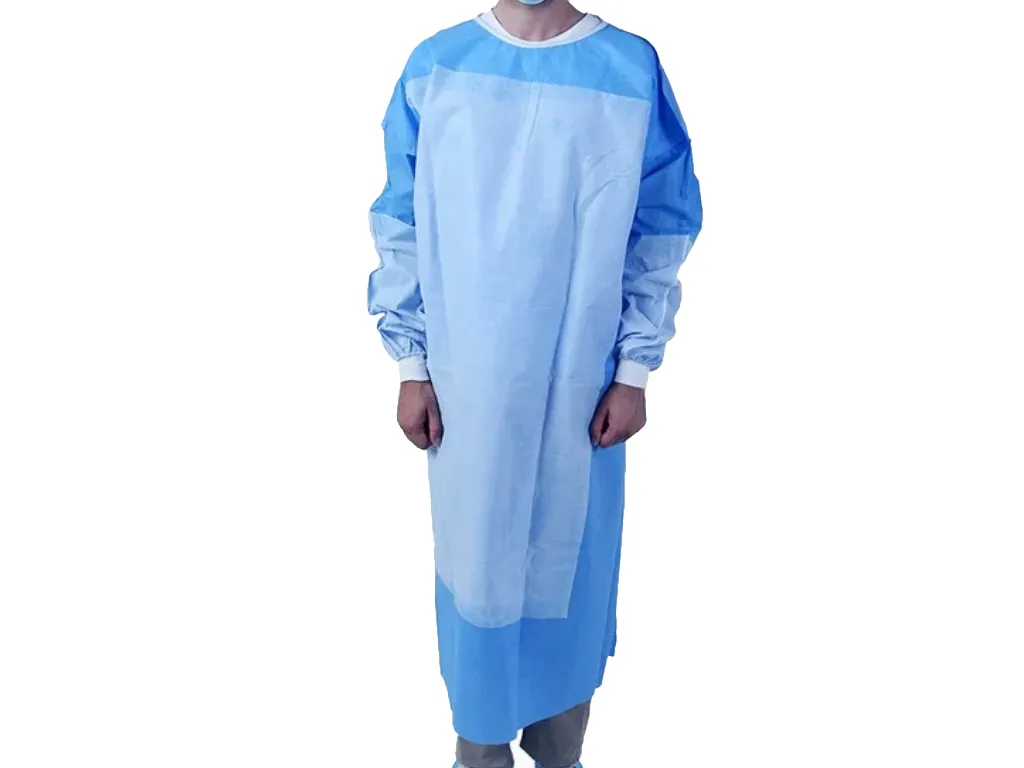 Reinforced surgical gown