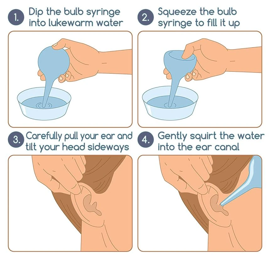 PVC ear syringe usage