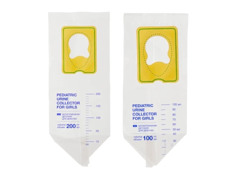 Pediatric urine collector for girl