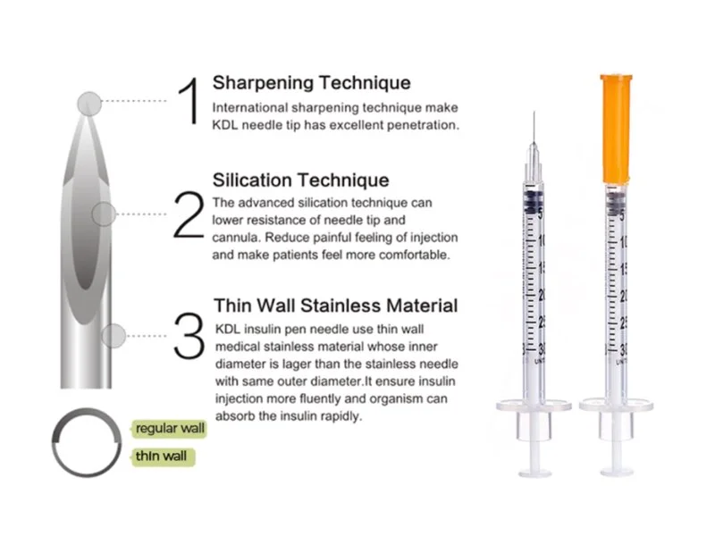 insulin syringe needles tips