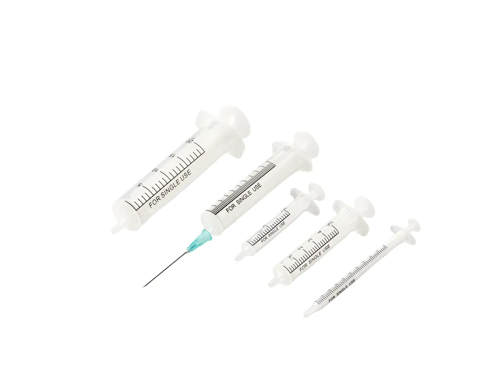 two parts disposable syringe