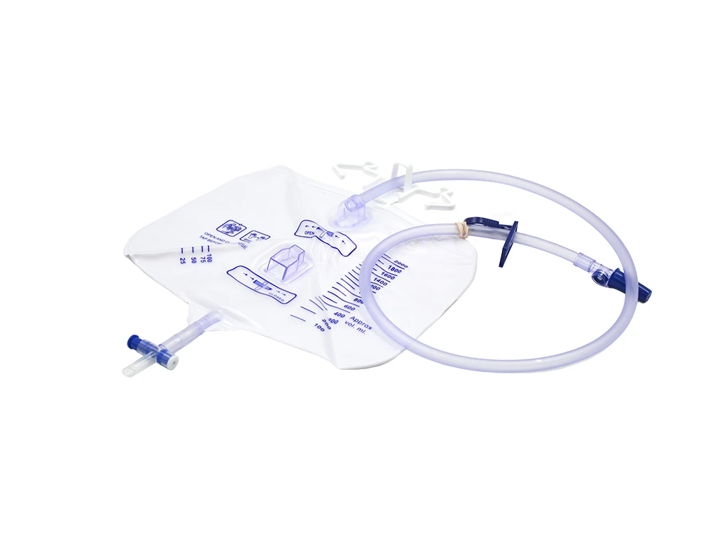 luxury urine bag 2000ml side view luxury urine bag 2000ml