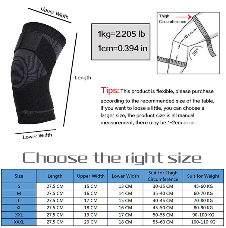 milfuction-sport-kneepad-size