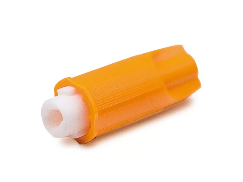 safety blood lancet orange color Lancetas de seguridad